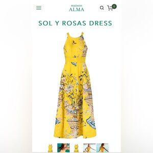 Maison ALMA- SOL Y ROSAS DRESS such a stunning dress! Wow! 100% linen!!!